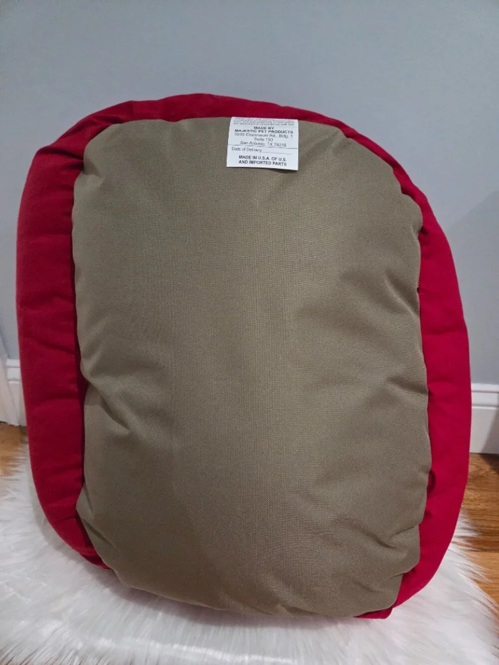 Majestic Pet Sherpa Bagel Bolster Dog Bed